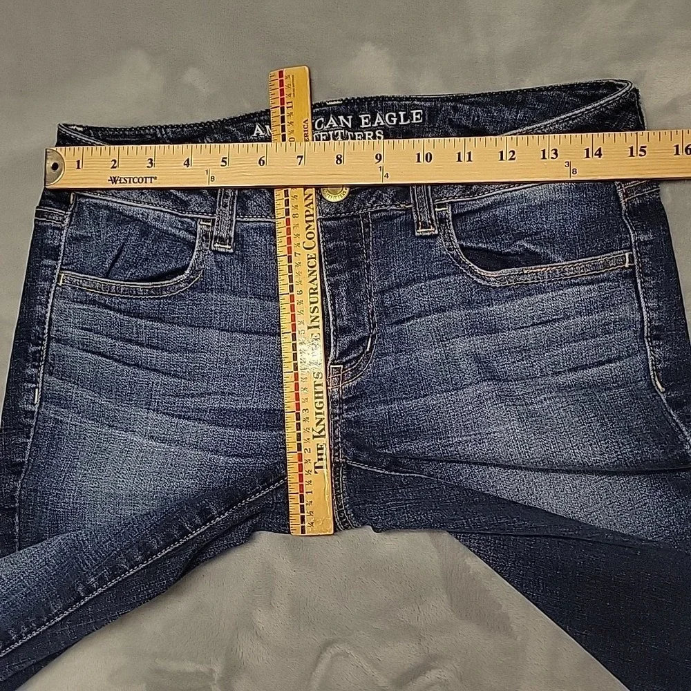 American Eagle Jeans Womens 6 Blue Jegging Super Stretch Slim Fit Casual Denim